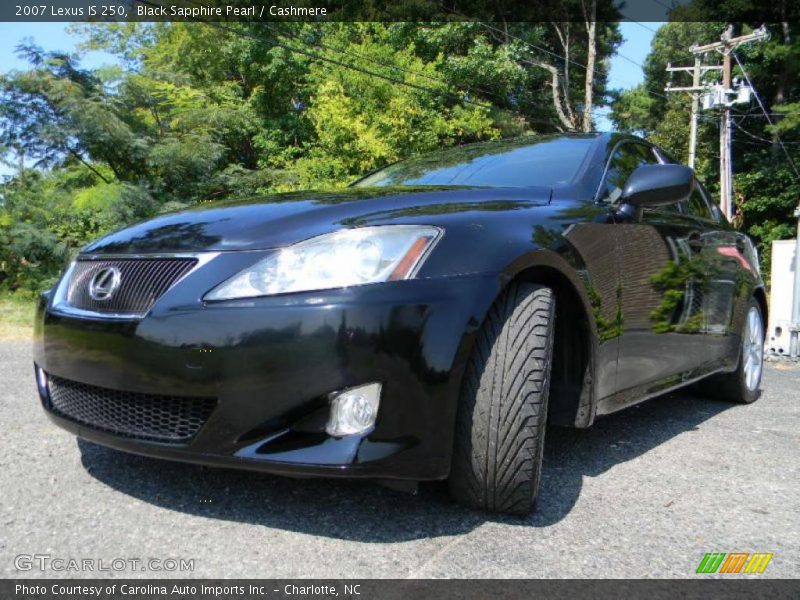 Black Sapphire Pearl / Cashmere 2007 Lexus IS 250