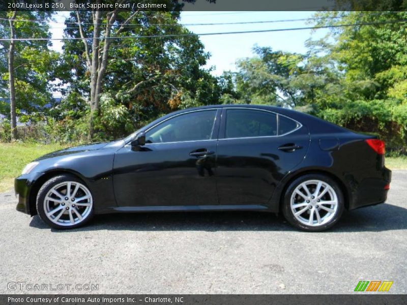 Black Sapphire Pearl / Cashmere 2007 Lexus IS 250