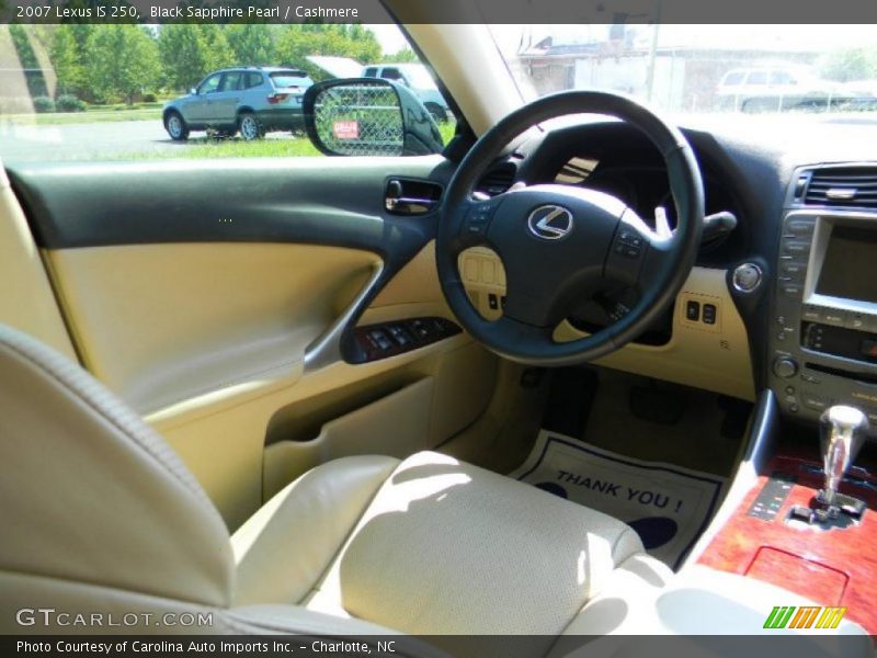 Black Sapphire Pearl / Cashmere 2007 Lexus IS 250