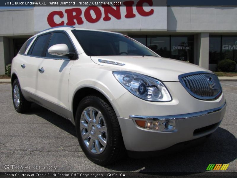 White Diamond Tricoat / Cashmere/Cocoa 2011 Buick Enclave CXL