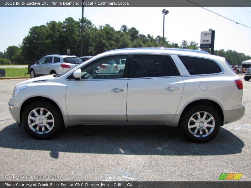 White Diamond Tricoat / Cashmere/Cocoa 2011 Buick Enclave CXL