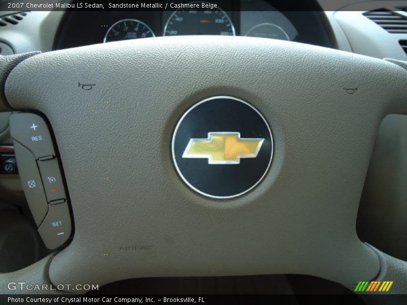 Sandstone Metallic / Cashmere Beige 2007 Chevrolet Malibu LS Sedan