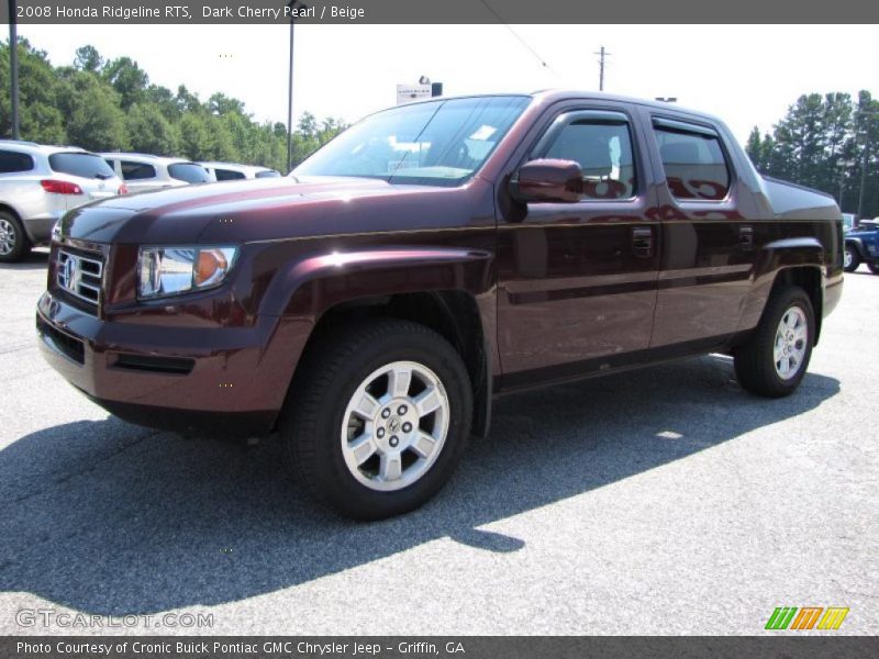 Dark Cherry Pearl / Beige 2008 Honda Ridgeline RTS