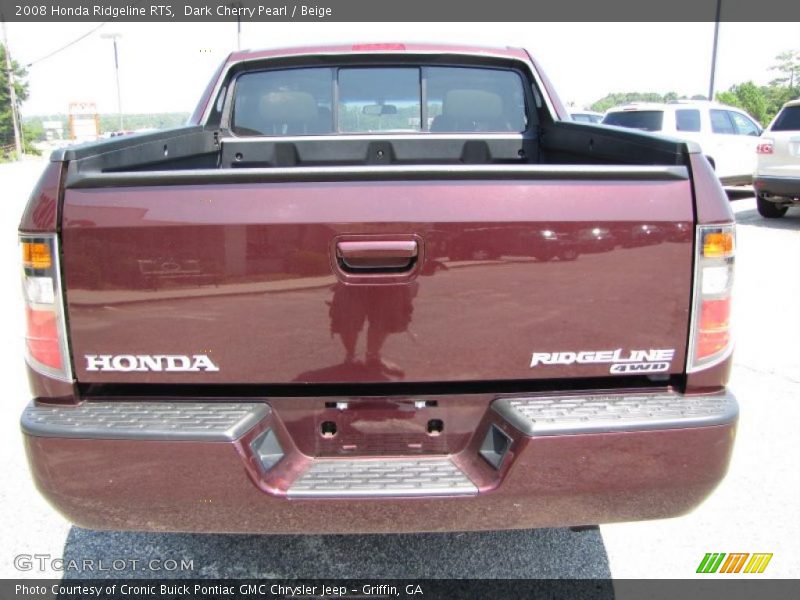 Dark Cherry Pearl / Beige 2008 Honda Ridgeline RTS