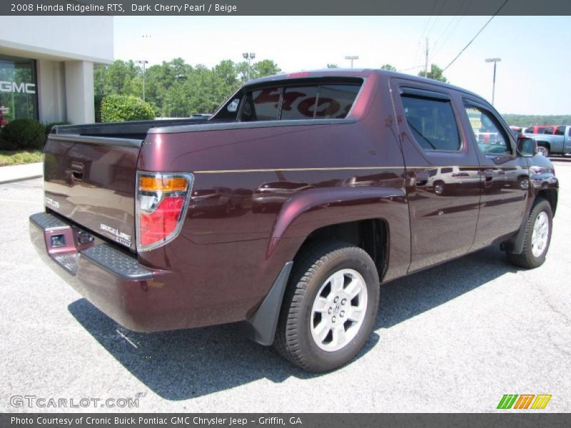 Dark Cherry Pearl / Beige 2008 Honda Ridgeline RTS
