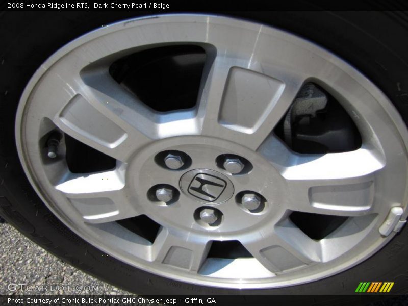 Dark Cherry Pearl / Beige 2008 Honda Ridgeline RTS