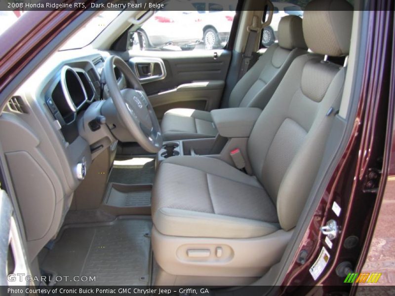 Dark Cherry Pearl / Beige 2008 Honda Ridgeline RTS
