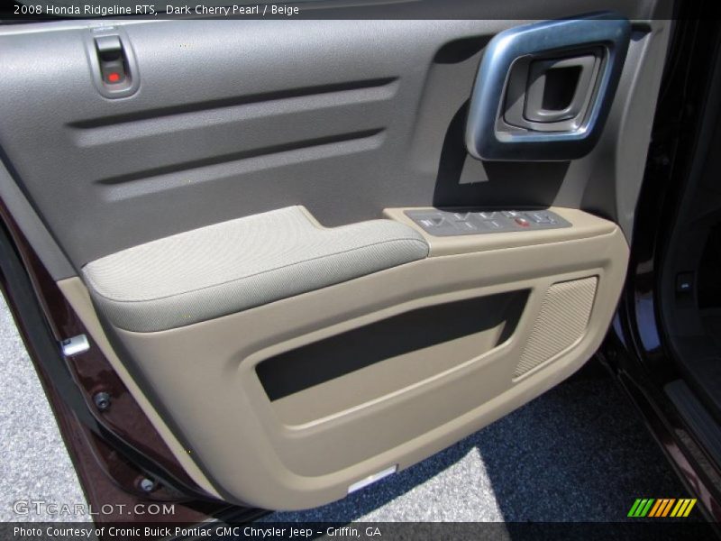 Dark Cherry Pearl / Beige 2008 Honda Ridgeline RTS