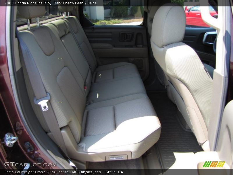 Dark Cherry Pearl / Beige 2008 Honda Ridgeline RTS