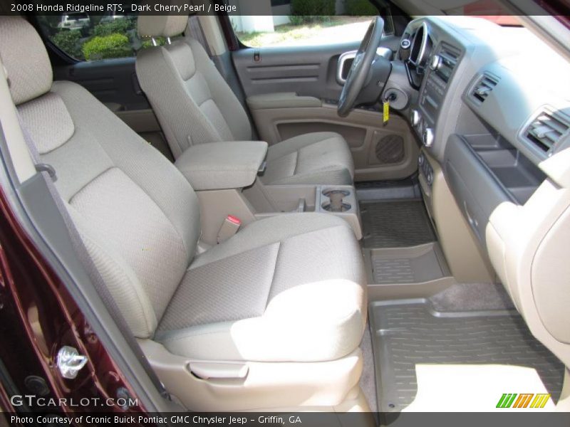 Dark Cherry Pearl / Beige 2008 Honda Ridgeline RTS