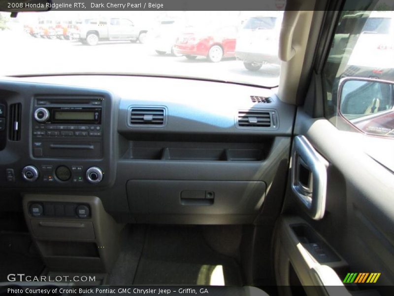 Dark Cherry Pearl / Beige 2008 Honda Ridgeline RTS
