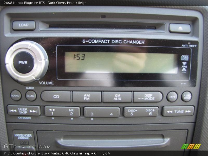 Dark Cherry Pearl / Beige 2008 Honda Ridgeline RTS