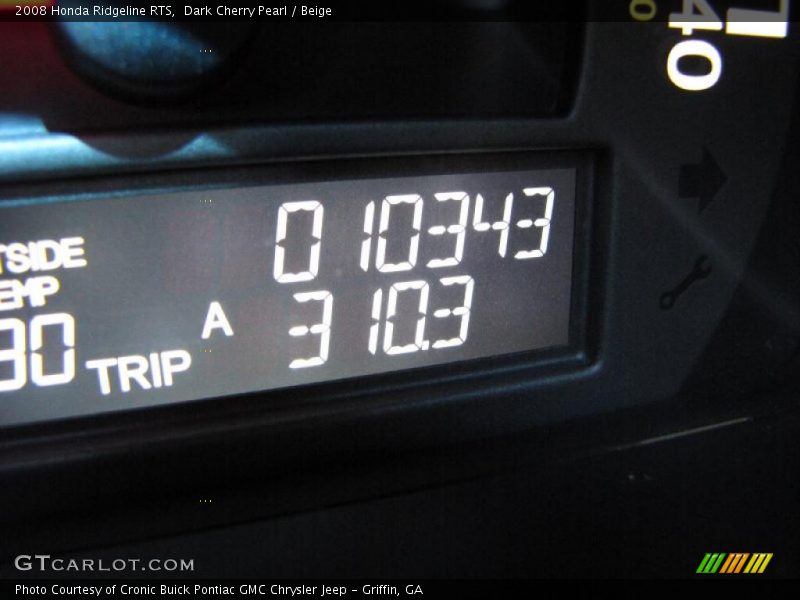 Dark Cherry Pearl / Beige 2008 Honda Ridgeline RTS