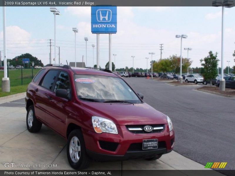 Volcanic Red / Beige 2009 Kia Sportage LX V6 4x4