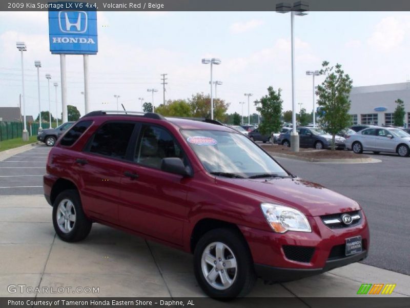 Volcanic Red / Beige 2009 Kia Sportage LX V6 4x4