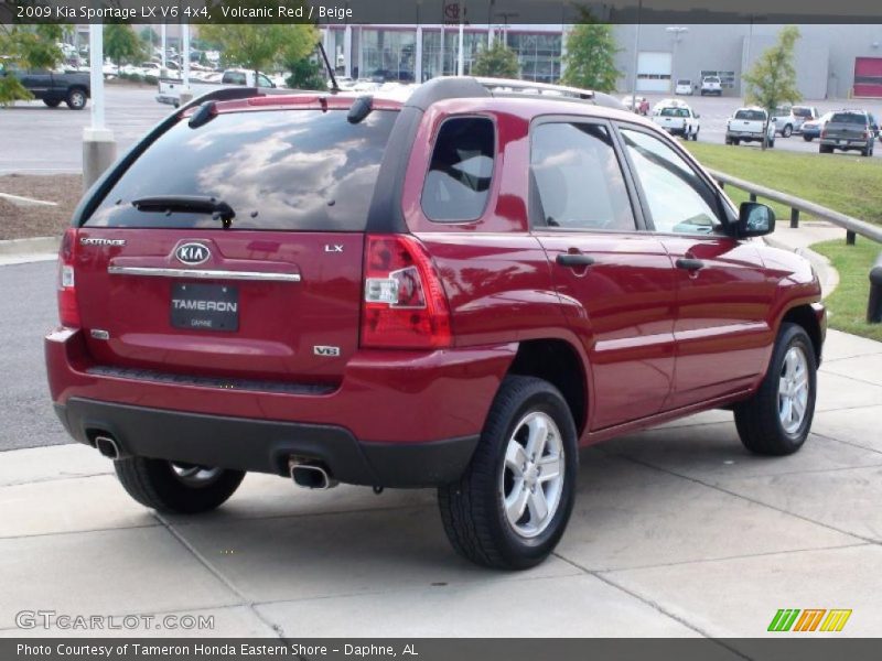 Volcanic Red / Beige 2009 Kia Sportage LX V6 4x4