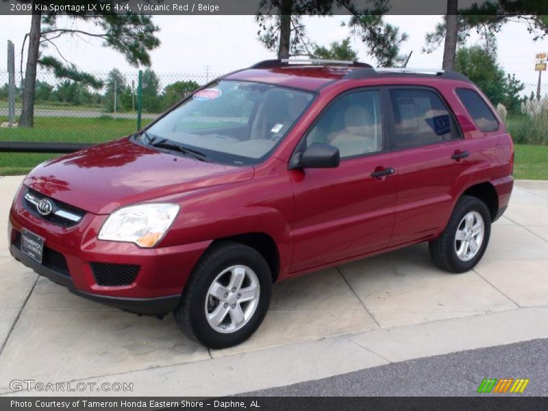 Volcanic Red / Beige 2009 Kia Sportage LX V6 4x4