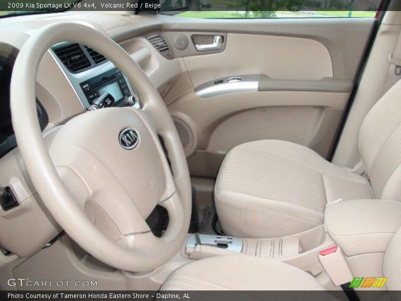 Volcanic Red / Beige 2009 Kia Sportage LX V6 4x4