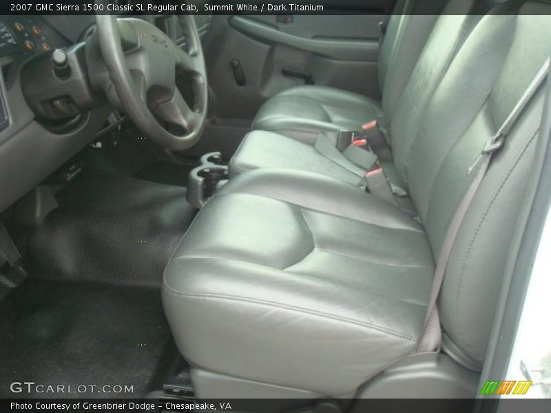 Summit White / Dark Titanium 2007 GMC Sierra 1500 Classic SL Regular Cab