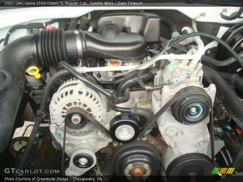 Summit White / Dark Titanium 2007 GMC Sierra 1500 Classic SL Regular Cab