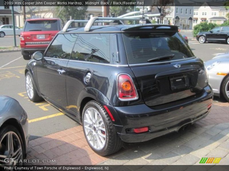 Midnight Black / Black/Rooster Red 2009 Mini Cooper John Cooper Works Hardtop