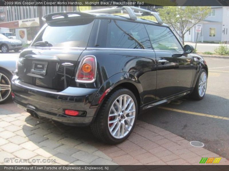 Midnight Black / Black/Rooster Red 2009 Mini Cooper John Cooper Works Hardtop