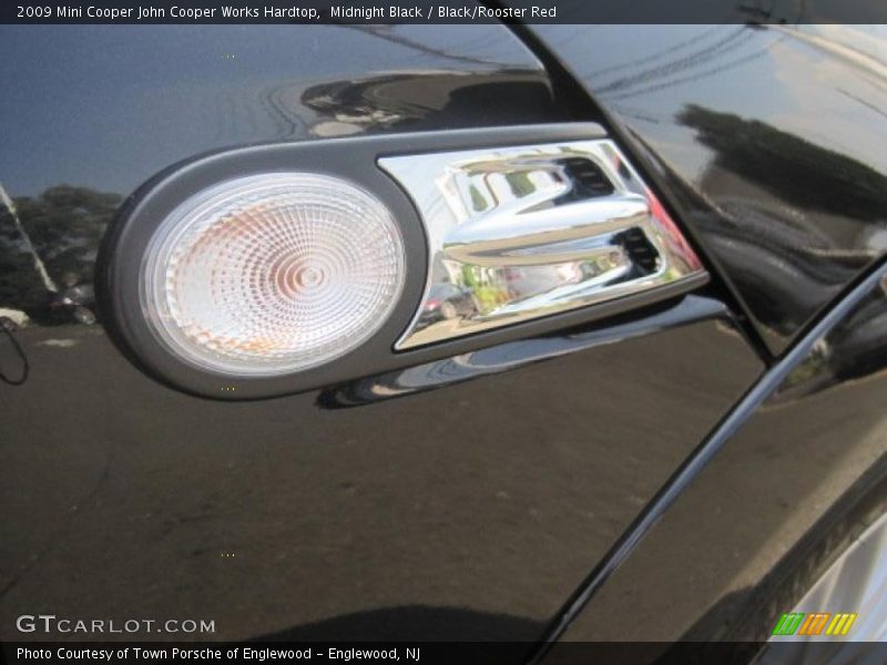 Midnight Black / Black/Rooster Red 2009 Mini Cooper John Cooper Works Hardtop