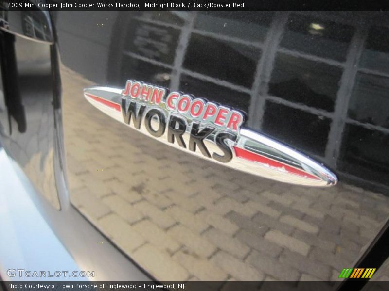 Midnight Black / Black/Rooster Red 2009 Mini Cooper John Cooper Works Hardtop
