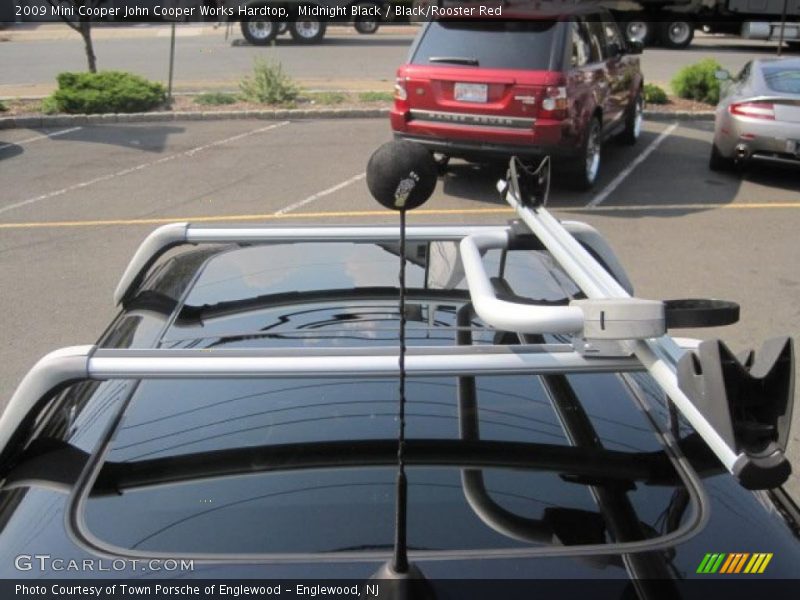 Midnight Black / Black/Rooster Red 2009 Mini Cooper John Cooper Works Hardtop
