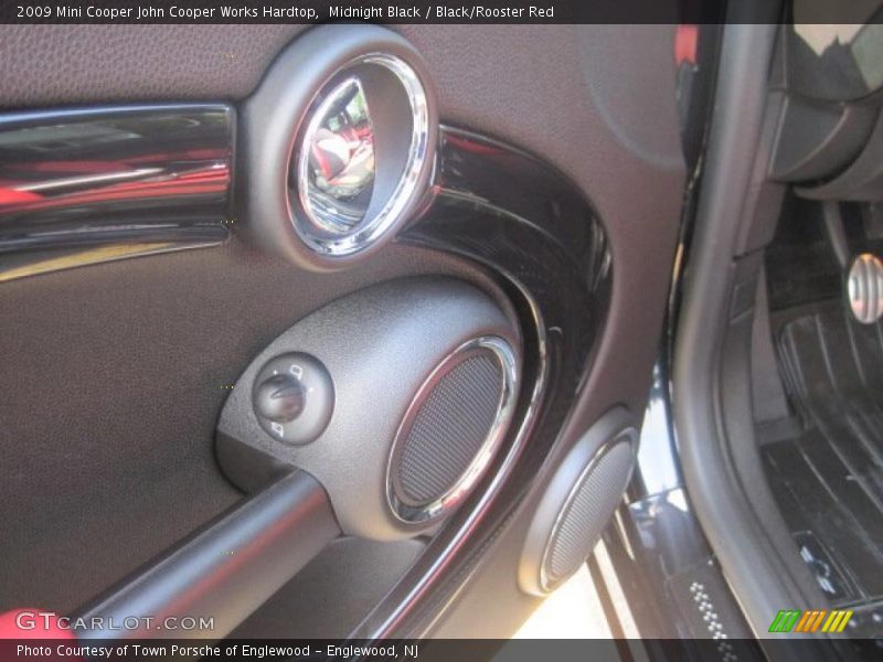 Midnight Black / Black/Rooster Red 2009 Mini Cooper John Cooper Works Hardtop
