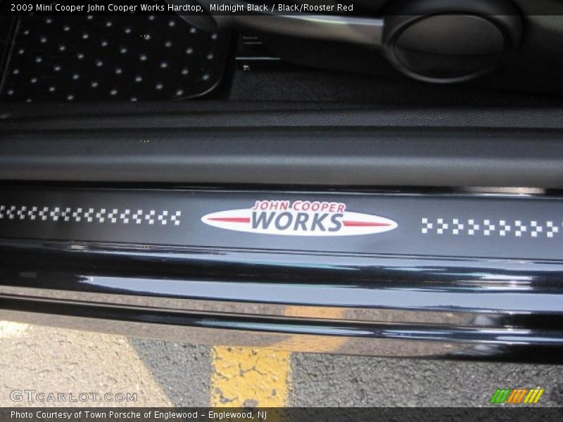Midnight Black / Black/Rooster Red 2009 Mini Cooper John Cooper Works Hardtop