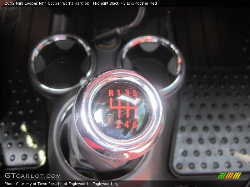 Midnight Black / Black/Rooster Red 2009 Mini Cooper John Cooper Works Hardtop