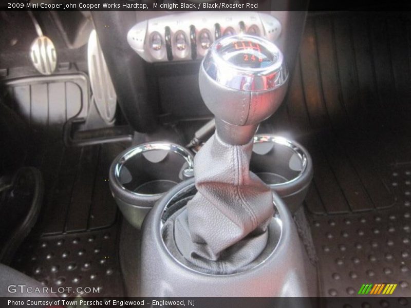 Midnight Black / Black/Rooster Red 2009 Mini Cooper John Cooper Works Hardtop