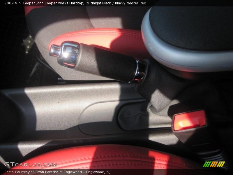Midnight Black / Black/Rooster Red 2009 Mini Cooper John Cooper Works Hardtop