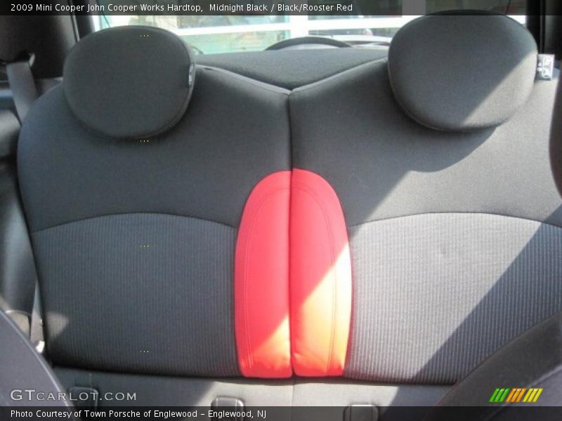 Midnight Black / Black/Rooster Red 2009 Mini Cooper John Cooper Works Hardtop