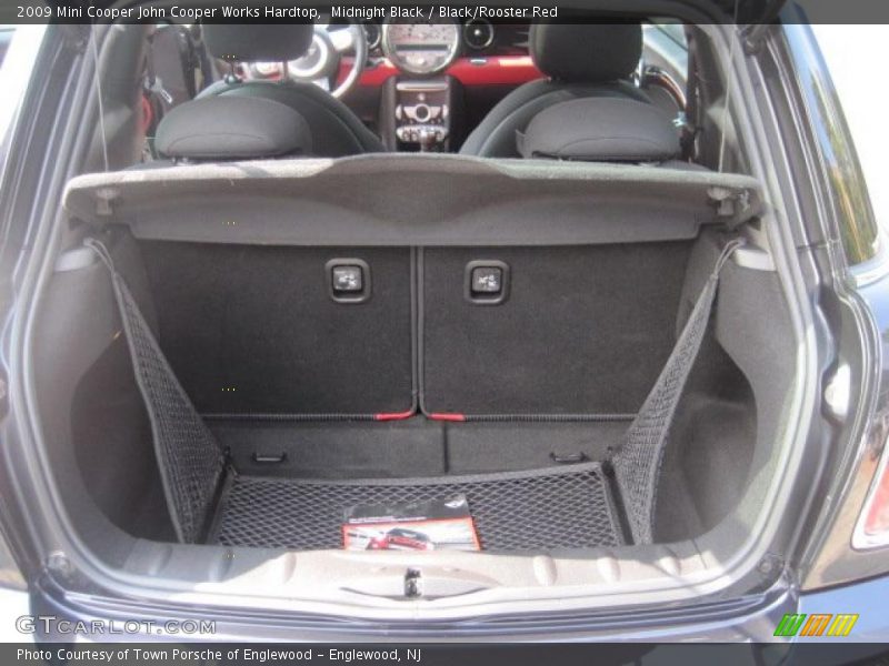 Midnight Black / Black/Rooster Red 2009 Mini Cooper John Cooper Works Hardtop