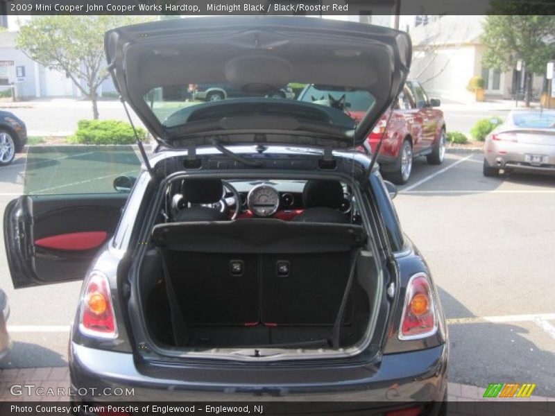 Midnight Black / Black/Rooster Red 2009 Mini Cooper John Cooper Works Hardtop