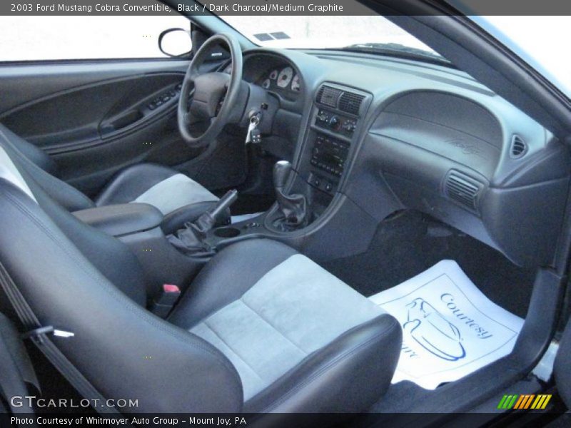 Black / Dark Charcoal/Medium Graphite 2003 Ford Mustang Cobra Convertible