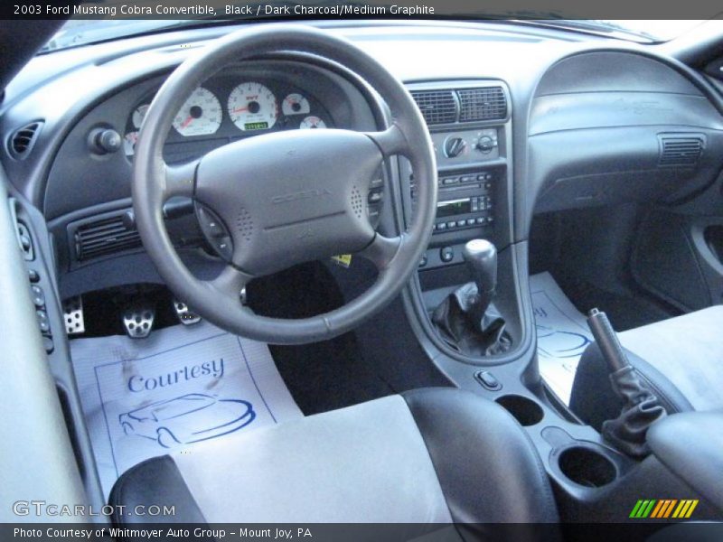 Black / Dark Charcoal/Medium Graphite 2003 Ford Mustang Cobra Convertible