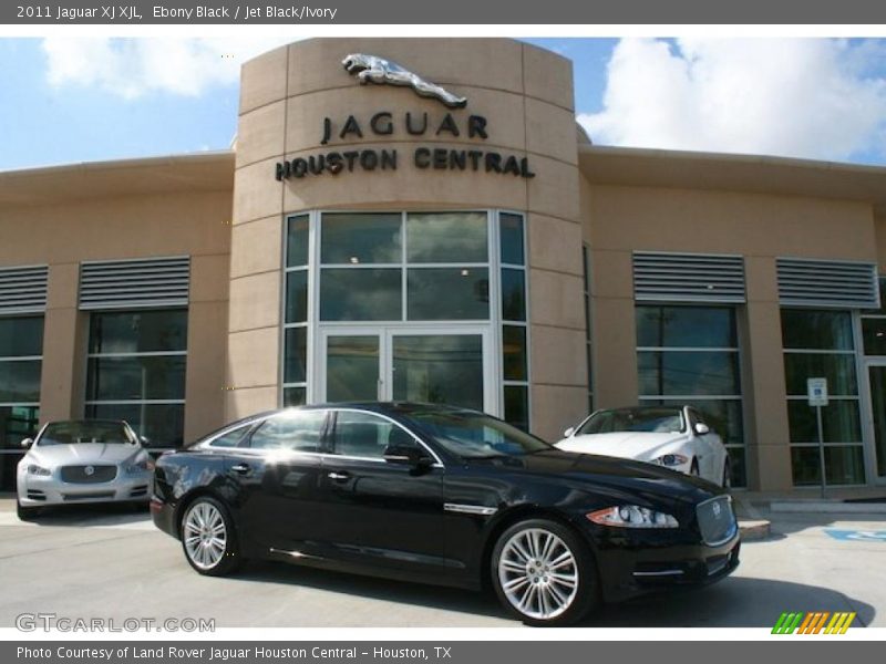 Ebony Black / Jet Black/Ivory 2011 Jaguar XJ XJL