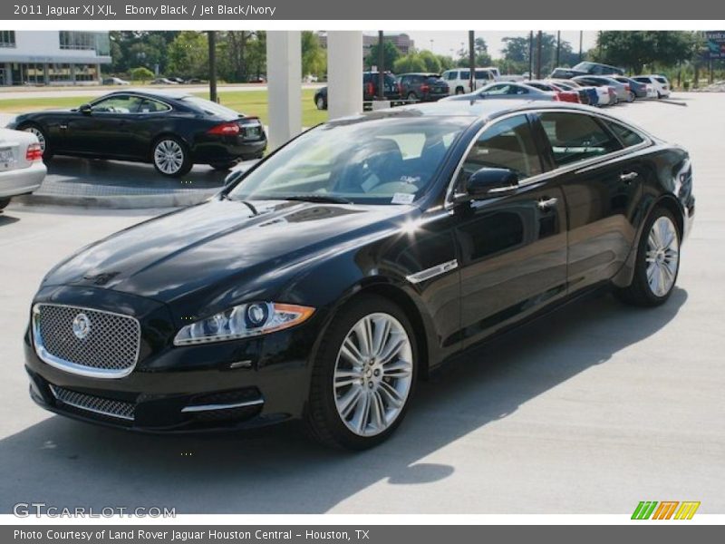 Ebony Black / Jet Black/Ivory 2011 Jaguar XJ XJL