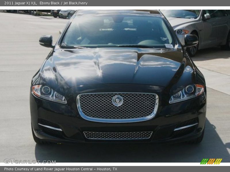 Ebony Black / Jet Black/Ivory 2011 Jaguar XJ XJL
