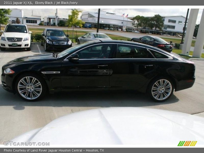 Ebony Black / Jet Black/Ivory 2011 Jaguar XJ XJL