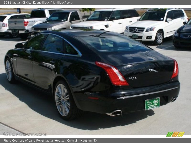 Ebony Black / Jet Black/Ivory 2011 Jaguar XJ XJL