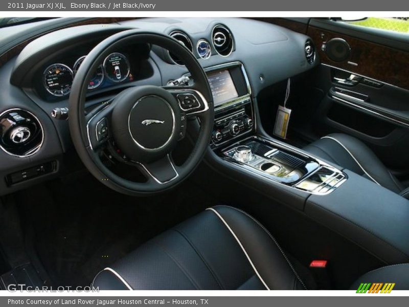 Ebony Black / Jet Black/Ivory 2011 Jaguar XJ XJL