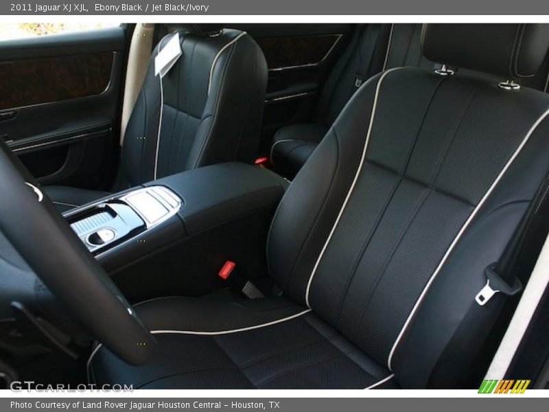 Ebony Black / Jet Black/Ivory 2011 Jaguar XJ XJL