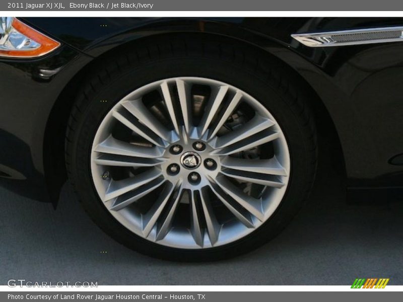 Ebony Black / Jet Black/Ivory 2011 Jaguar XJ XJL