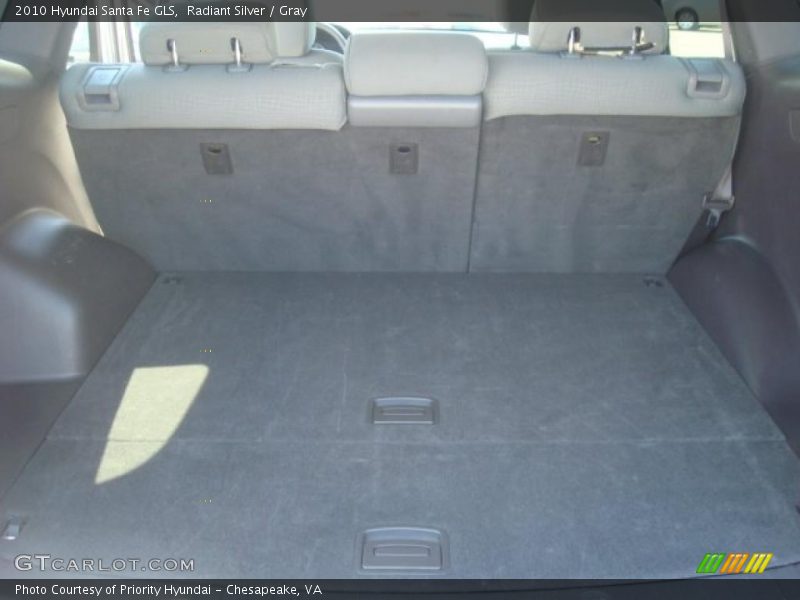 Radiant Silver / Gray 2010 Hyundai Santa Fe GLS