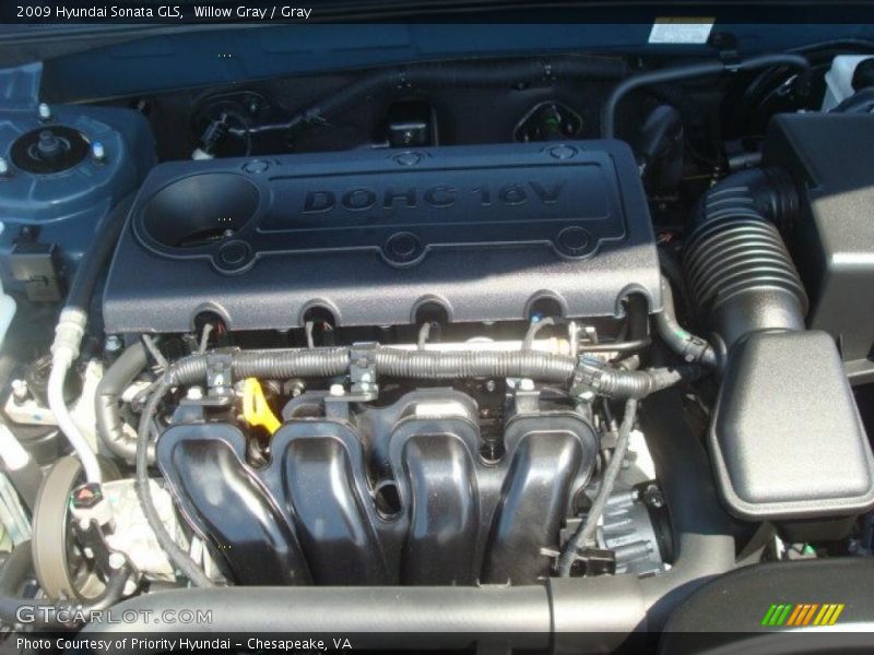 Willow Gray / Gray 2009 Hyundai Sonata GLS