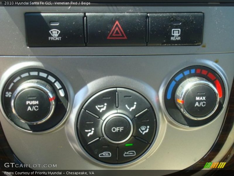 Venetian Red / Beige 2010 Hyundai Santa Fe GLS
